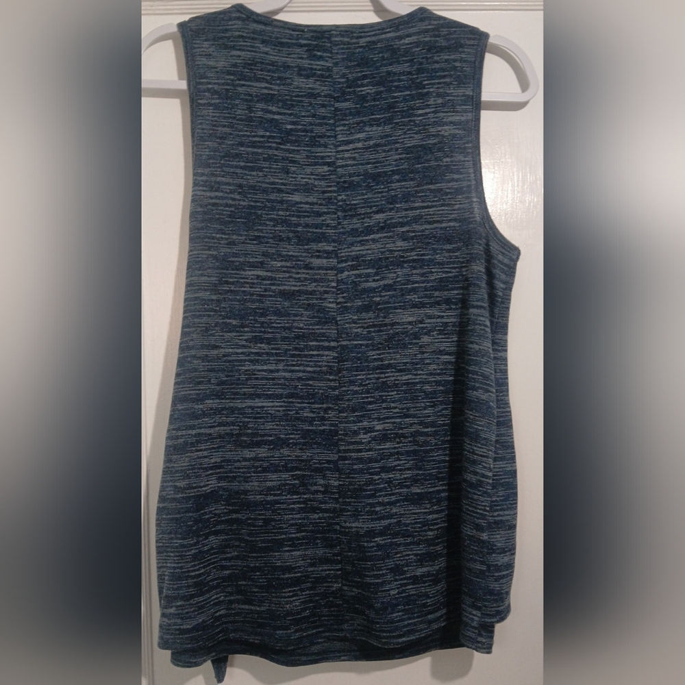 Keren Hart Women's Blue Tie-Front Tank Top NWT - Picture 4 of 4